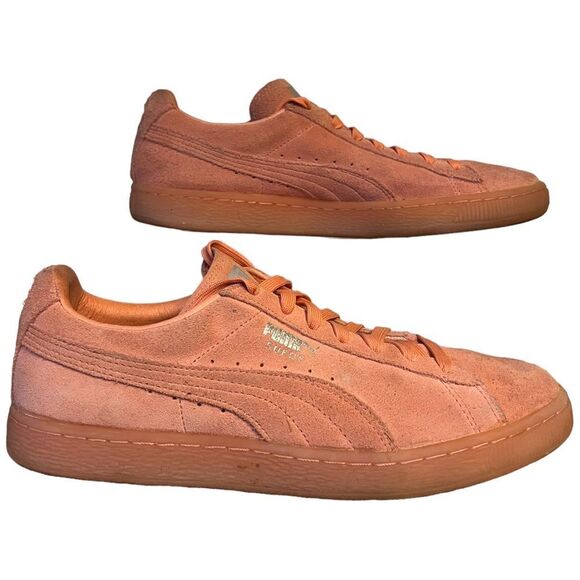 PUMA Suede Classics Salmon Color Suede Classic Mono (desert flower) Sz 8 women - Picture 1 of 13